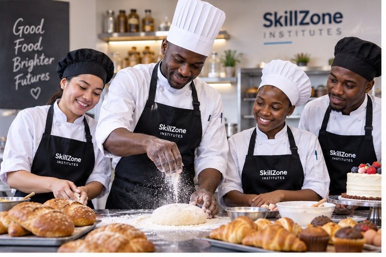 Bread cakes pastries and desserts baking training